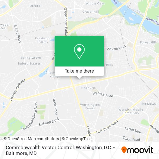 Commonwealth Vector Control map