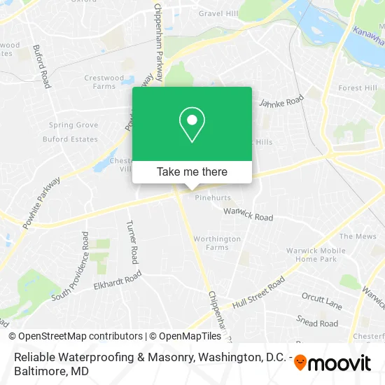 Reliable Waterproofing & Masonry map