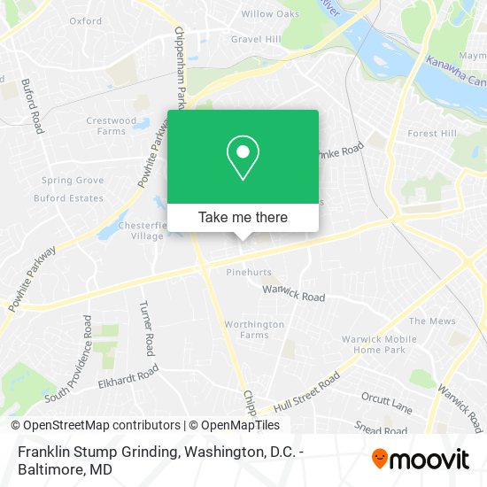 Franklin Stump Grinding map