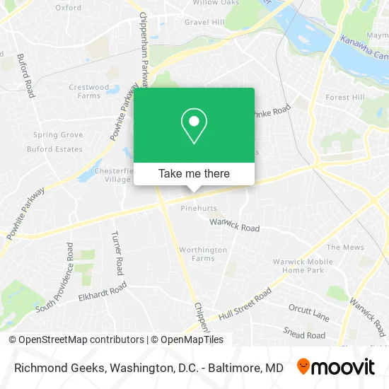 Richmond Geeks map
