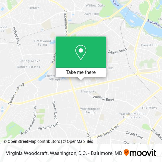 Mapa de Virginia Woodcraft