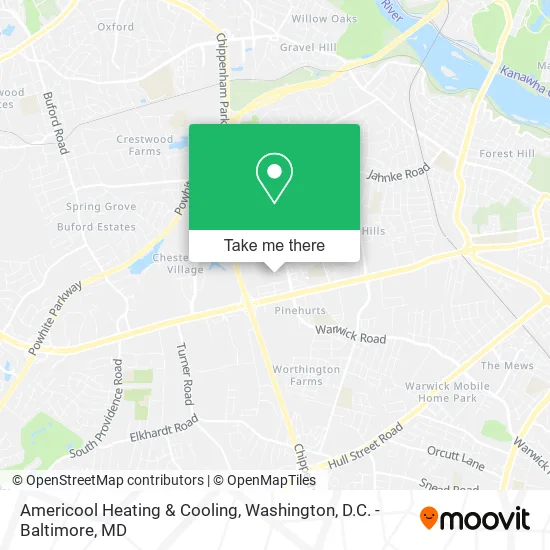 Americool Heating & Cooling map