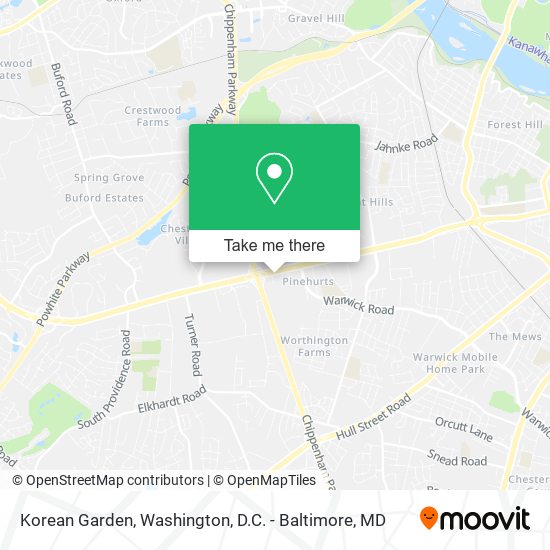 Mapa de Korean Garden