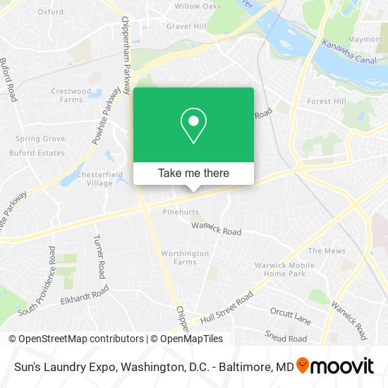Sun's Laundry Expo map