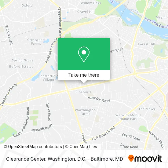 Clearance Center map