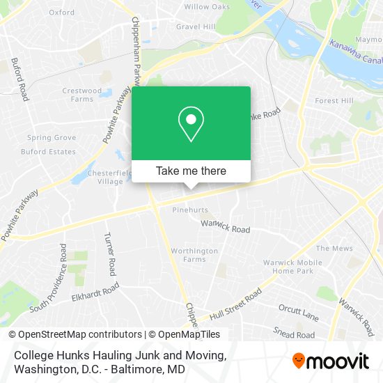 Mapa de College Hunks Hauling Junk and Moving