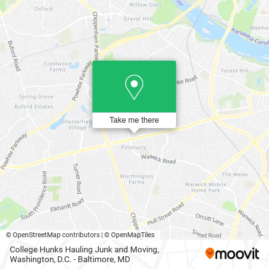 College Hunks Hauling Junk and Moving map