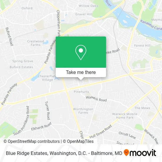 Blue Ridge Estates map