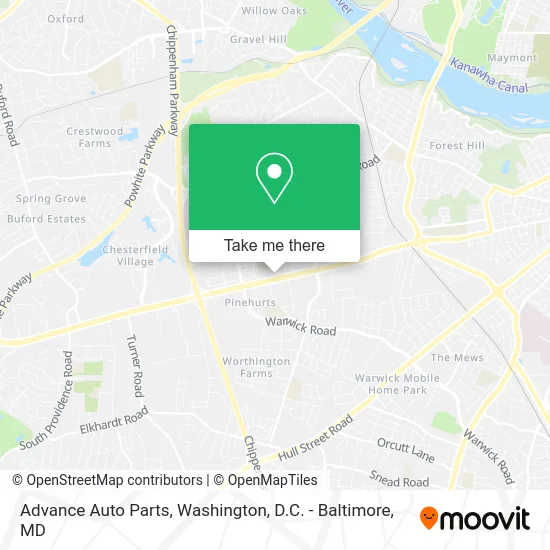 Advance Auto Parts map