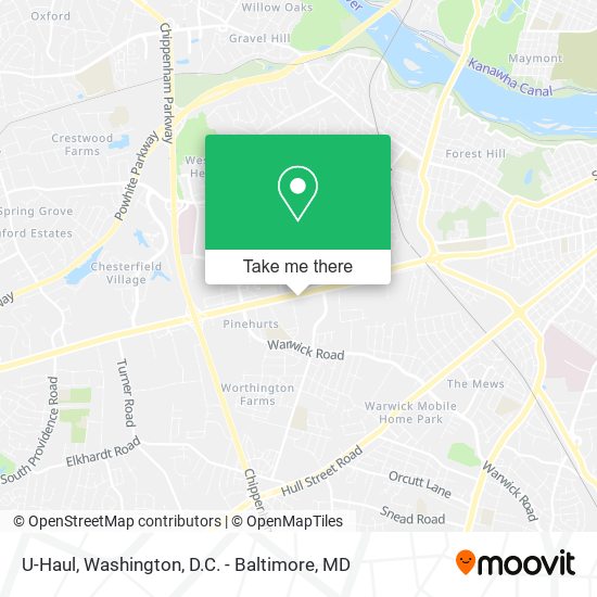 Mapa de U-Haul