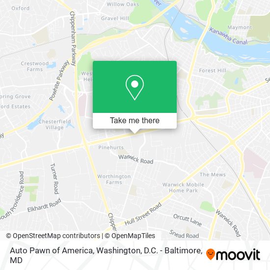Auto Pawn of America map