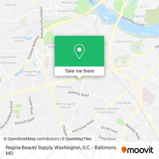 Mapa de Regina Beauty Supply