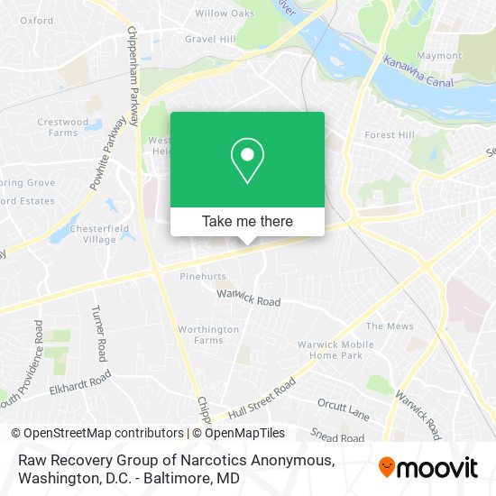 Mapa de Raw Recovery Group of Narcotics Anonymous