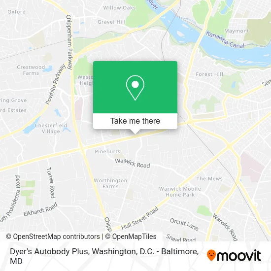 Dyer's Autobody Plus map