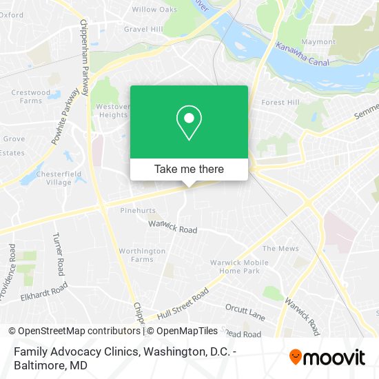 Family Advocacy Clinics map