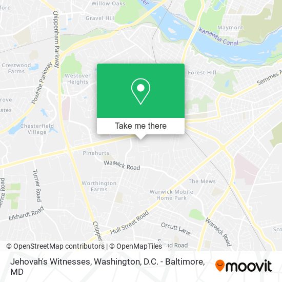 Jehovah's Witnesses map