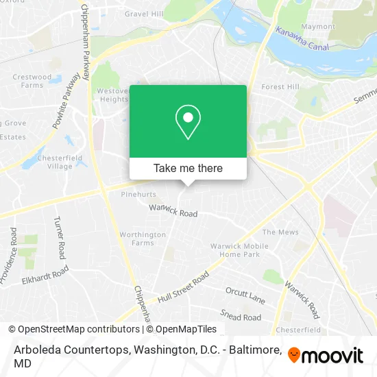 Arboleda Countertops map