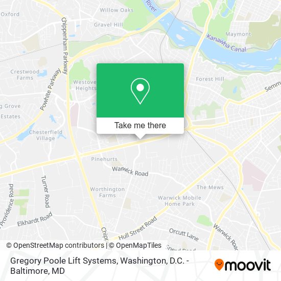 Gregory Poole Lift Systems map