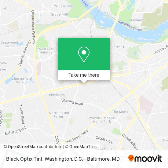 Black Optix Tint map