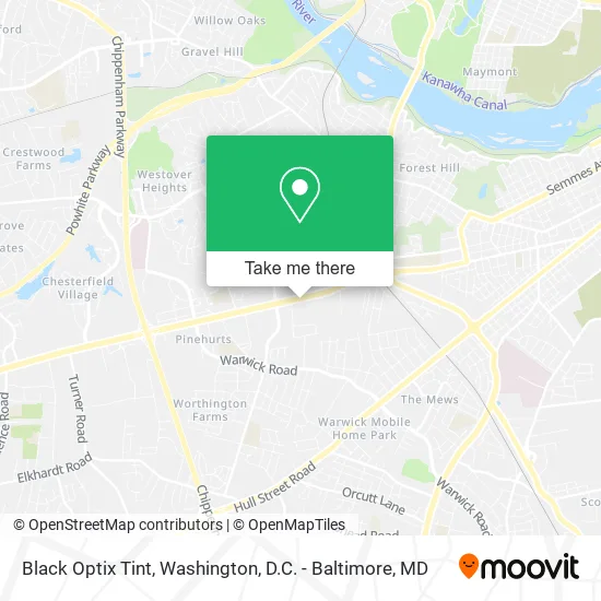 Black Optix Tint map