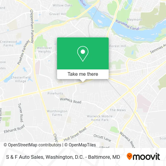 S & F Auto Sales map