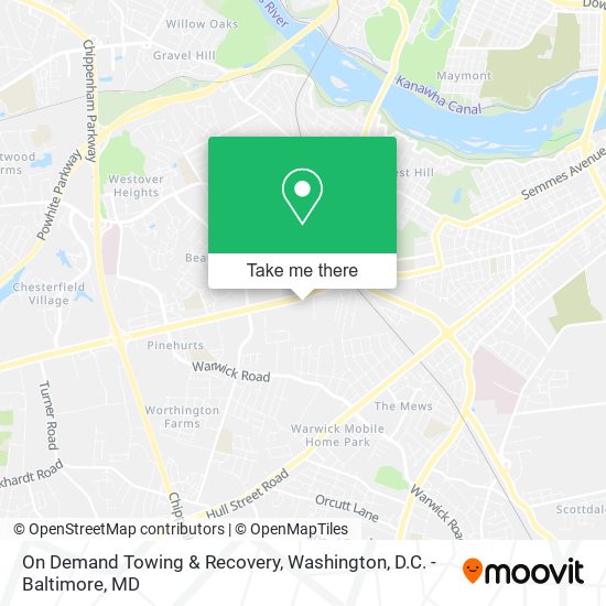 On Demand Towing & Recovery map