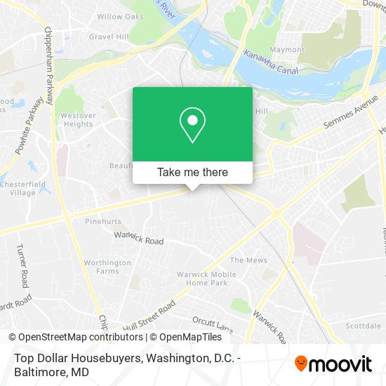 Top Dollar Housebuyers map