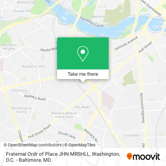 Fraternal Ordr of Place JHN MRSHLL map