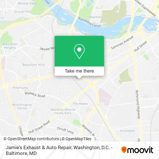 Mapa de Jamie's Exhaust & Auto Repair