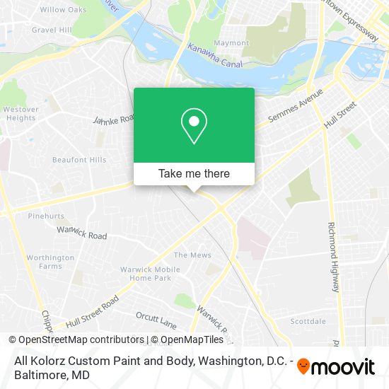 All Kolorz Custom Paint and Body map