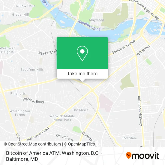 Bitcoin of America ATM map