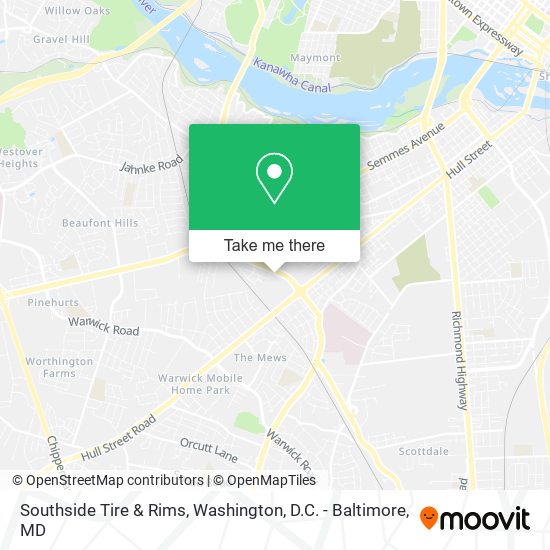 Southside Tire & Rims map