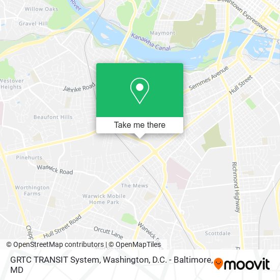 GRTC TRANSIT System map