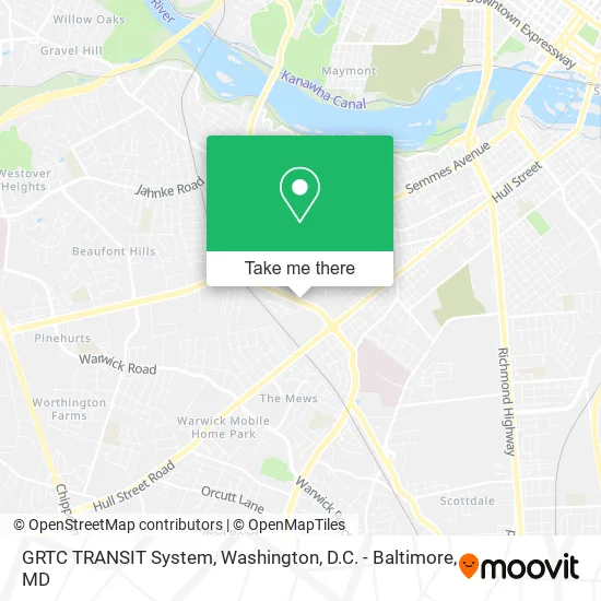 GRTC TRANSIT System map