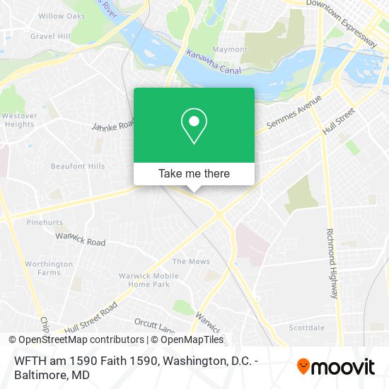 WFTH am 1590 Faith 1590 map