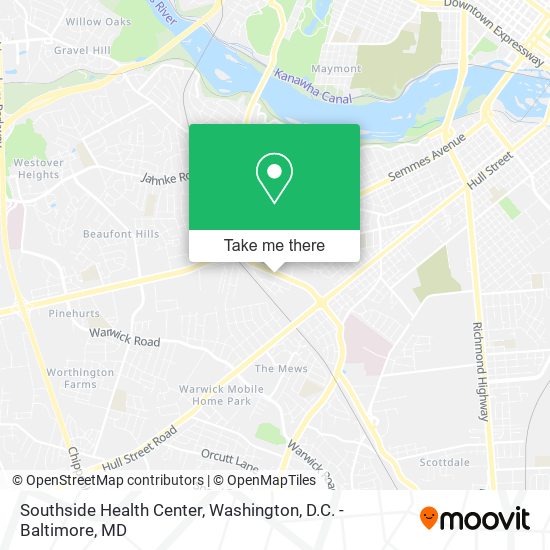 Southside Health Center map