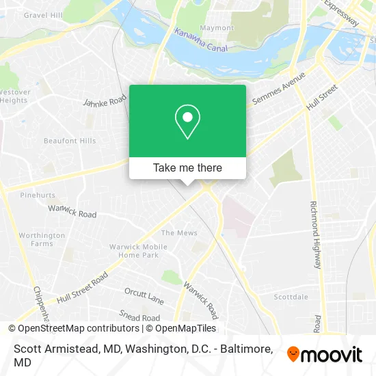 Scott Armistead, MD map