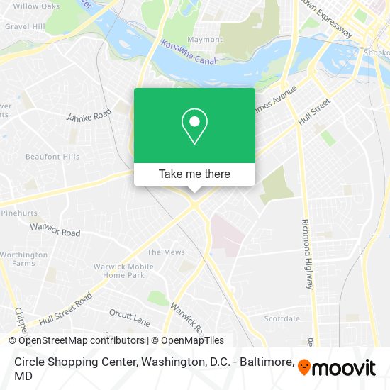 Circle Shopping Center map