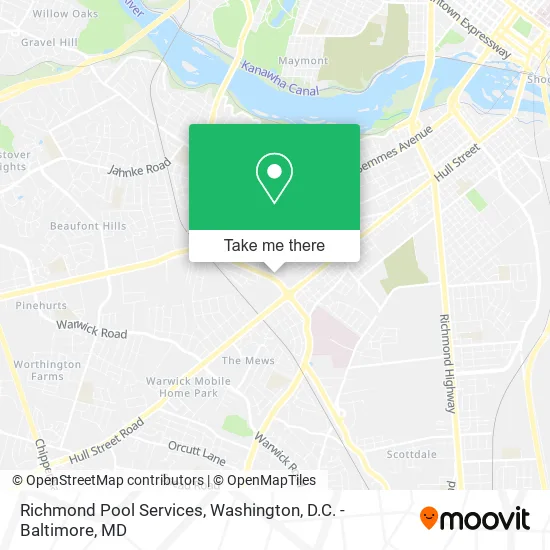 Richmond Pool Services map