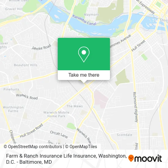 Farm & Ranch Insurance Life Insurance map