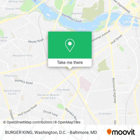 BURGER KING map