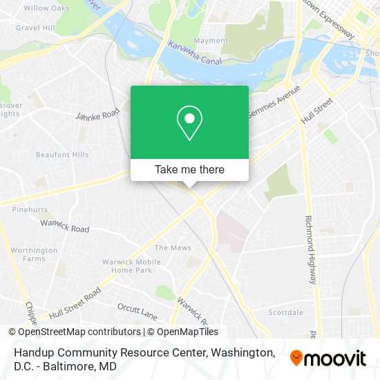 Handup Community Resource Center map