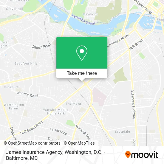 James Insurance Agency map