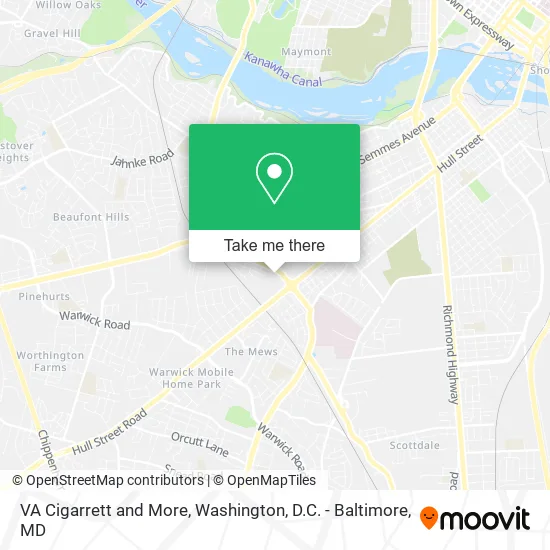 VA Cigarrett and More map