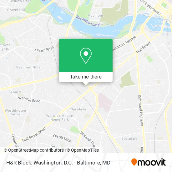 H&R Block map
