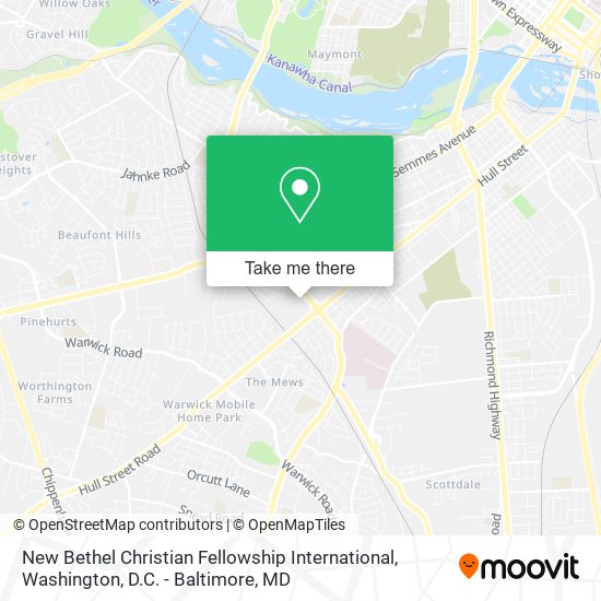 Mapa de New Bethel Christian Fellowship International