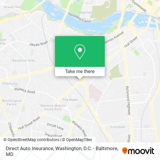 Mapa de Direct Auto Insurance