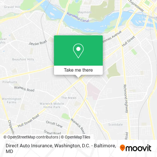 Direct Auto Insurance map
