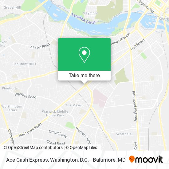 Ace Cash Express map