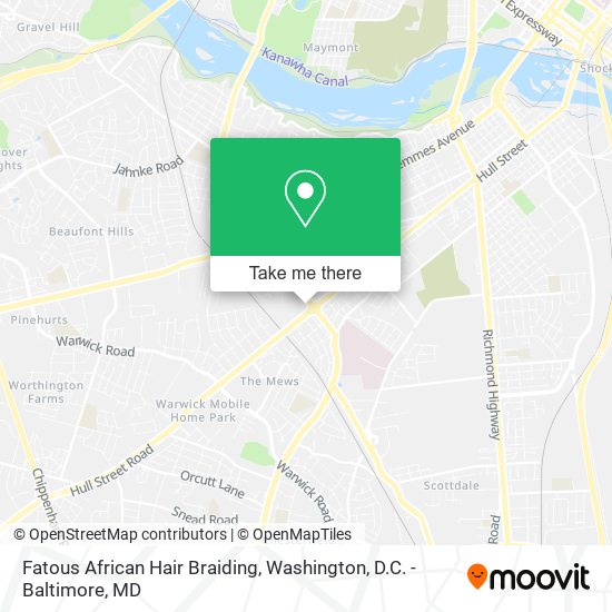 Fatous African Hair Braiding map